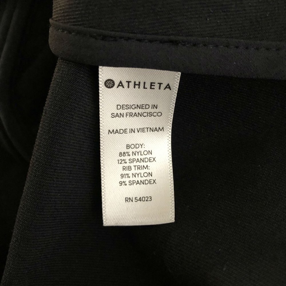 Athleta Circa Track Jacket Black White Full Zip XS - Picture 7 of 8
